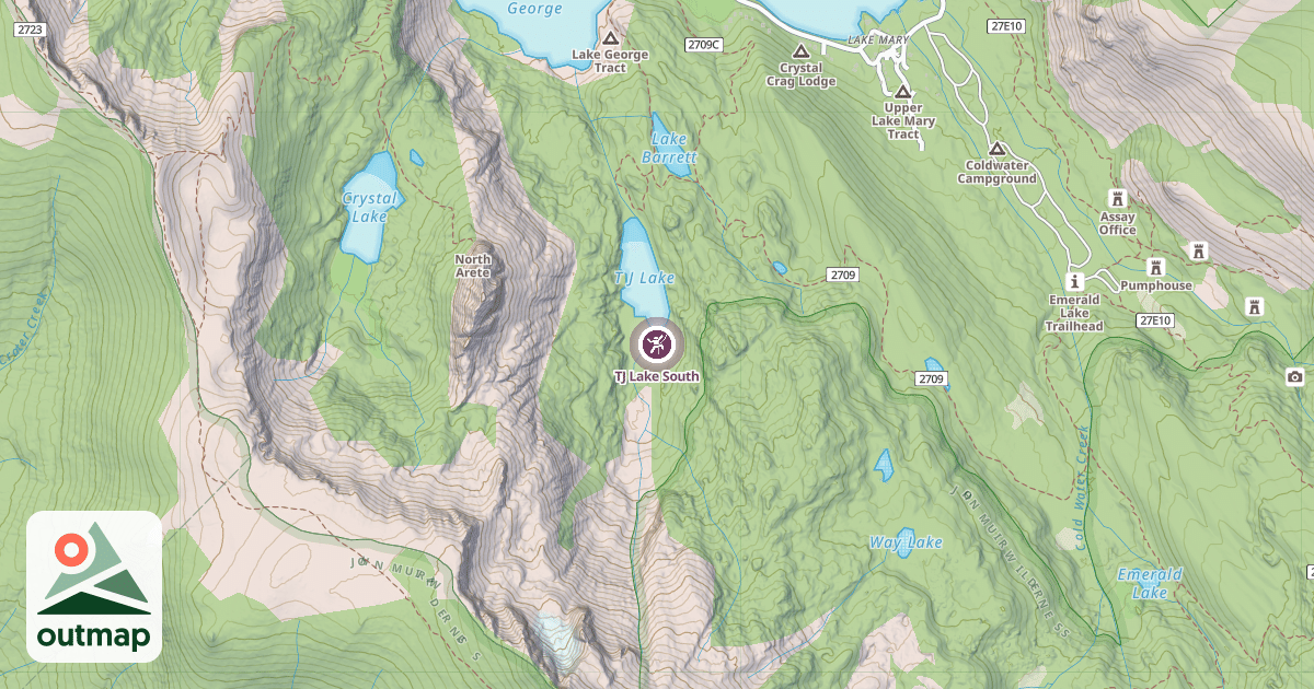Map of TJ Lake South