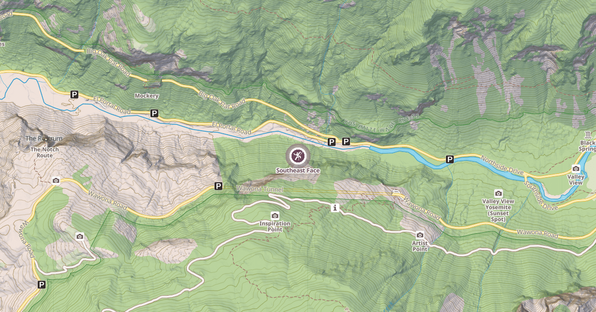 Map preview of Southeast Face