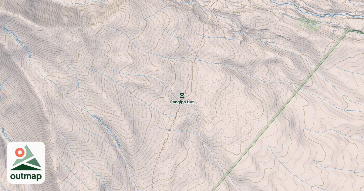 Map of Rangipo Hut