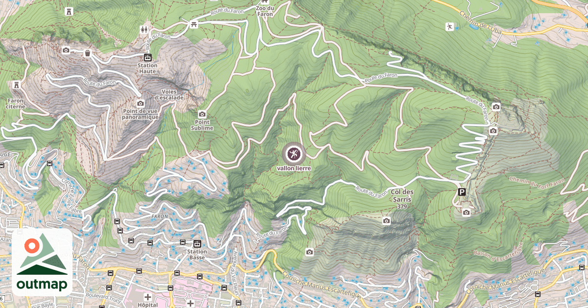 Map of vallon lierre