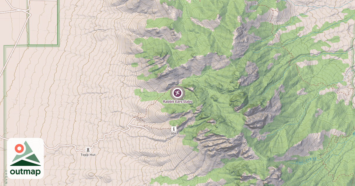 Map of Rabbit Ears Slabs