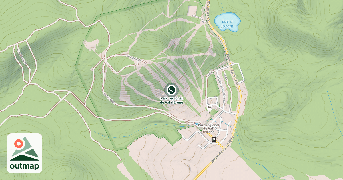 Map of Parc régional de Val-d'Irène