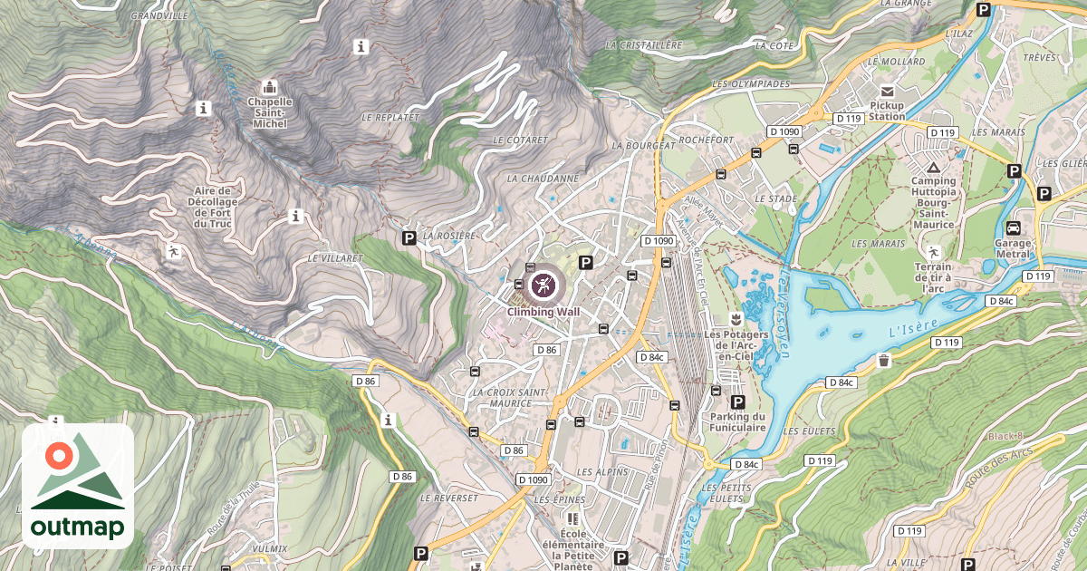 Map of Climbing Wall