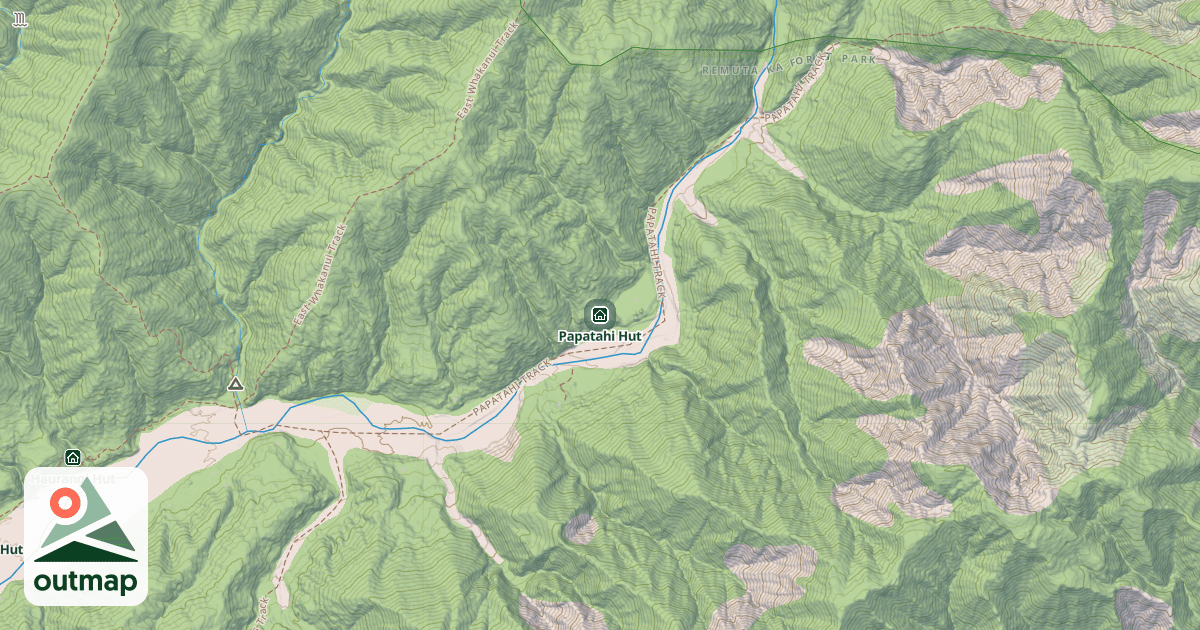 Map of Papatahi Hut