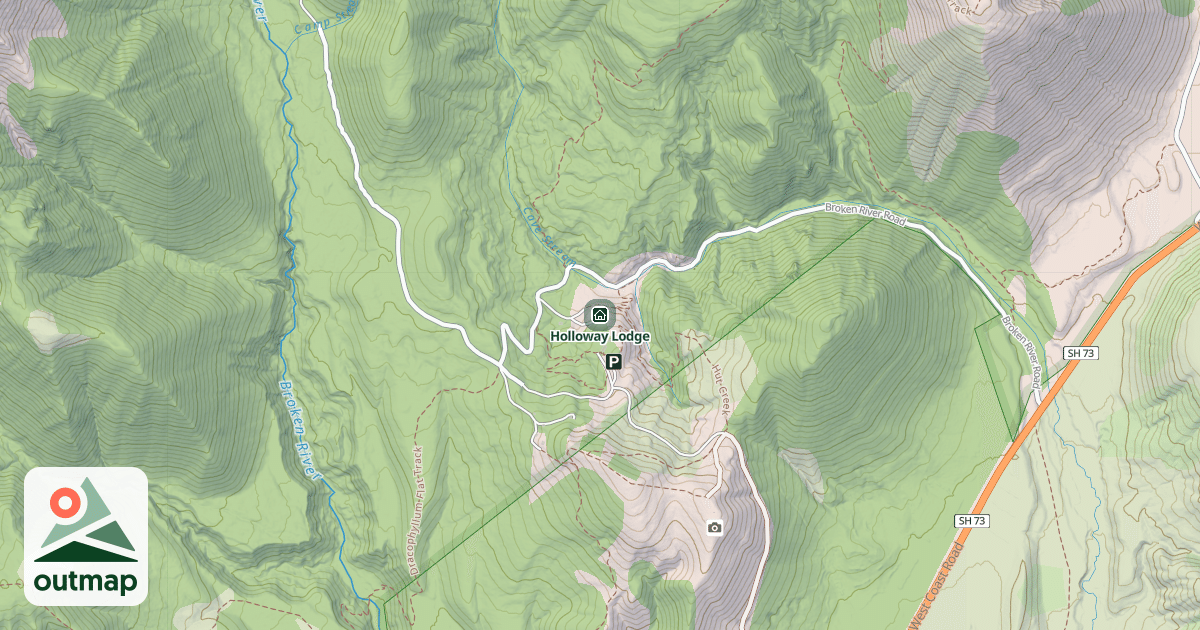 Map of Holloway Lodge