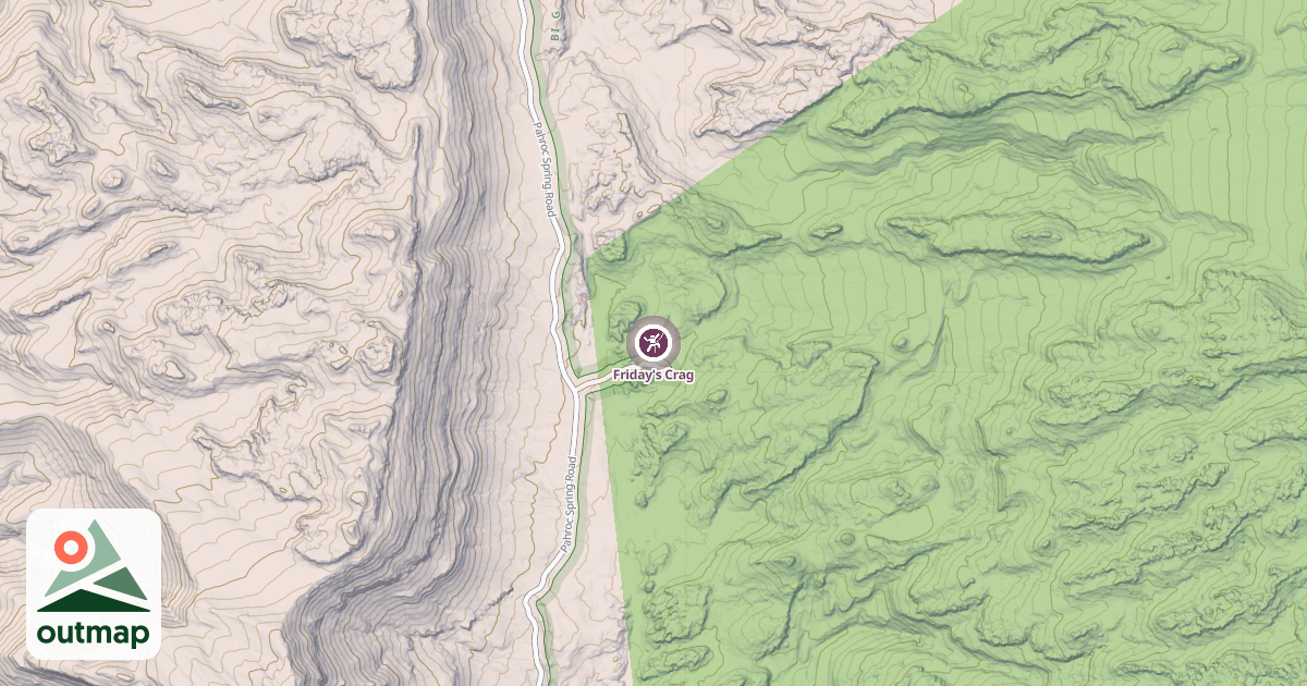 Map of Friday's Crag