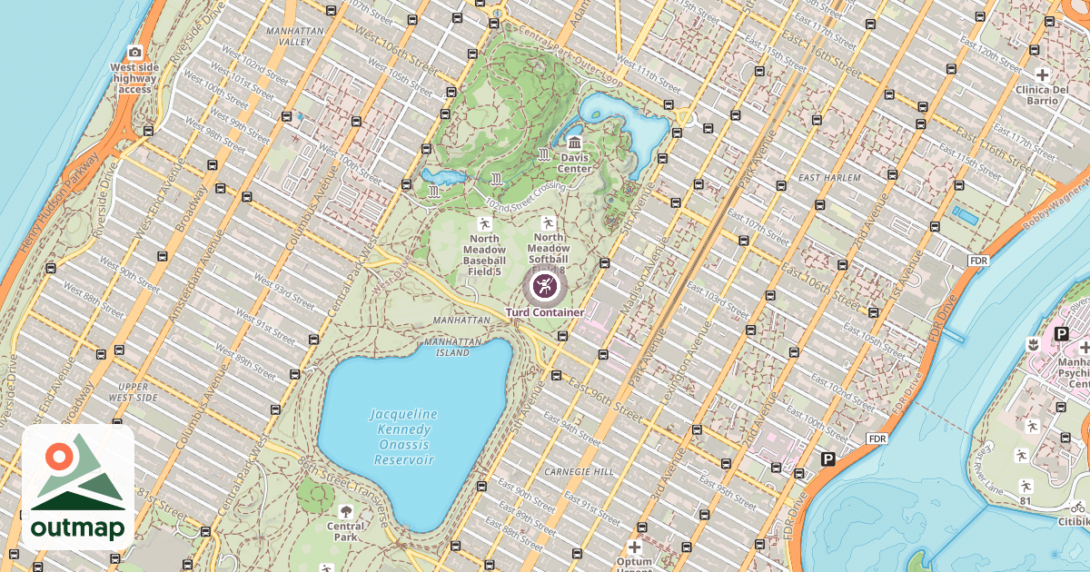Map of Turd Container