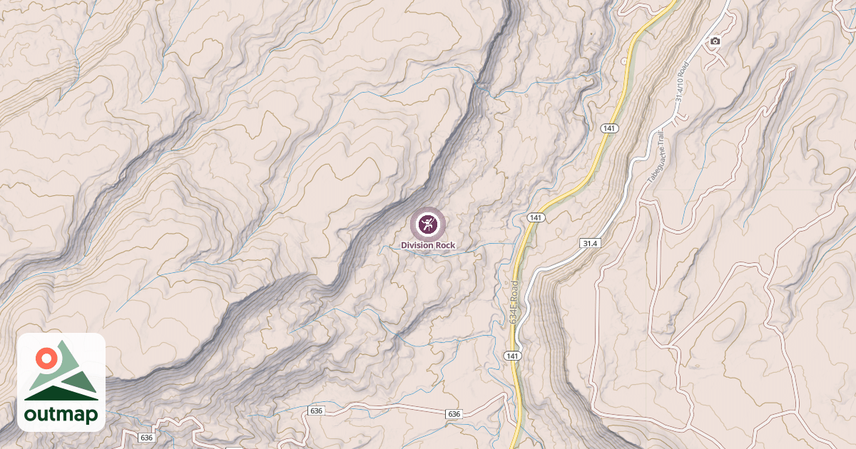 Map of Division Rock