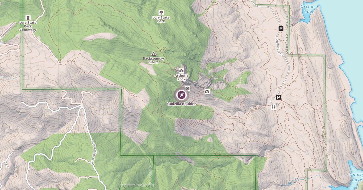Map preview of Godzilla Boulder