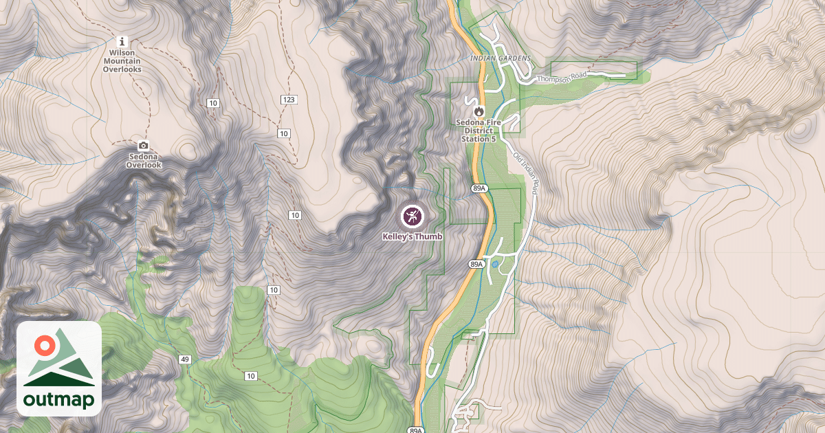 Map of Kelley's Thumb