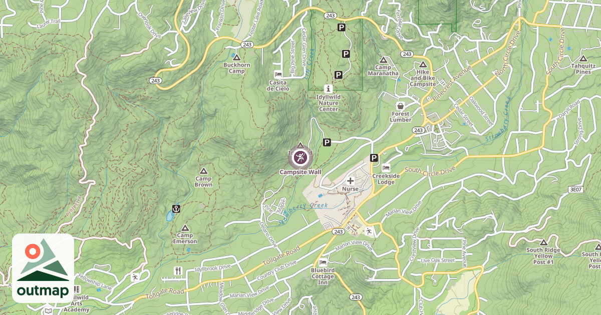 Map of Campsite Wall