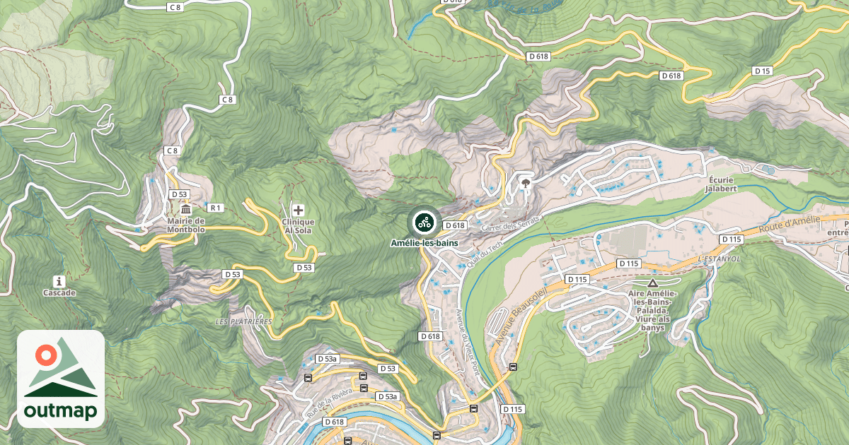 Map of Amélie-les-bains