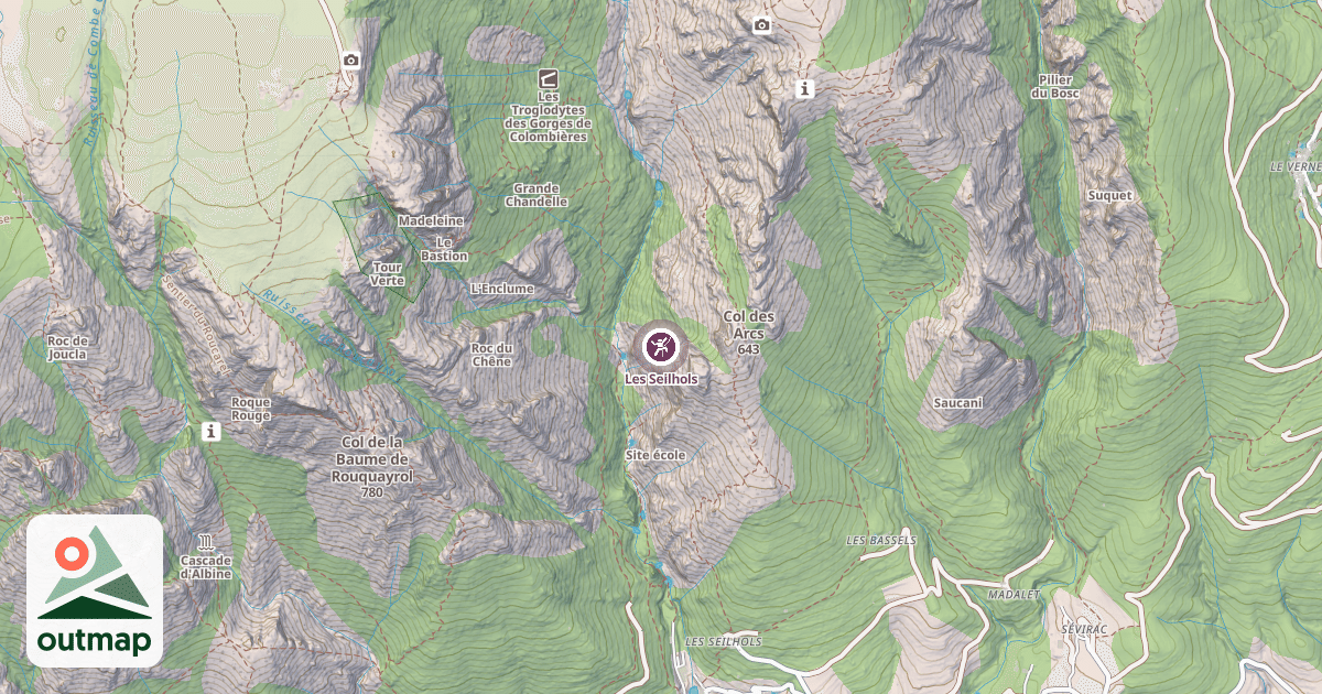 Map of Les Seilhols