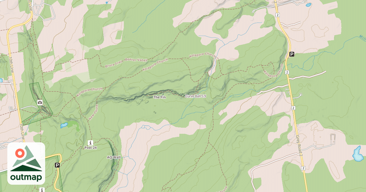 Map of Curve Ball