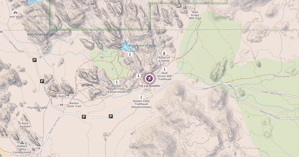 Map preview of Fat Lip Boulder