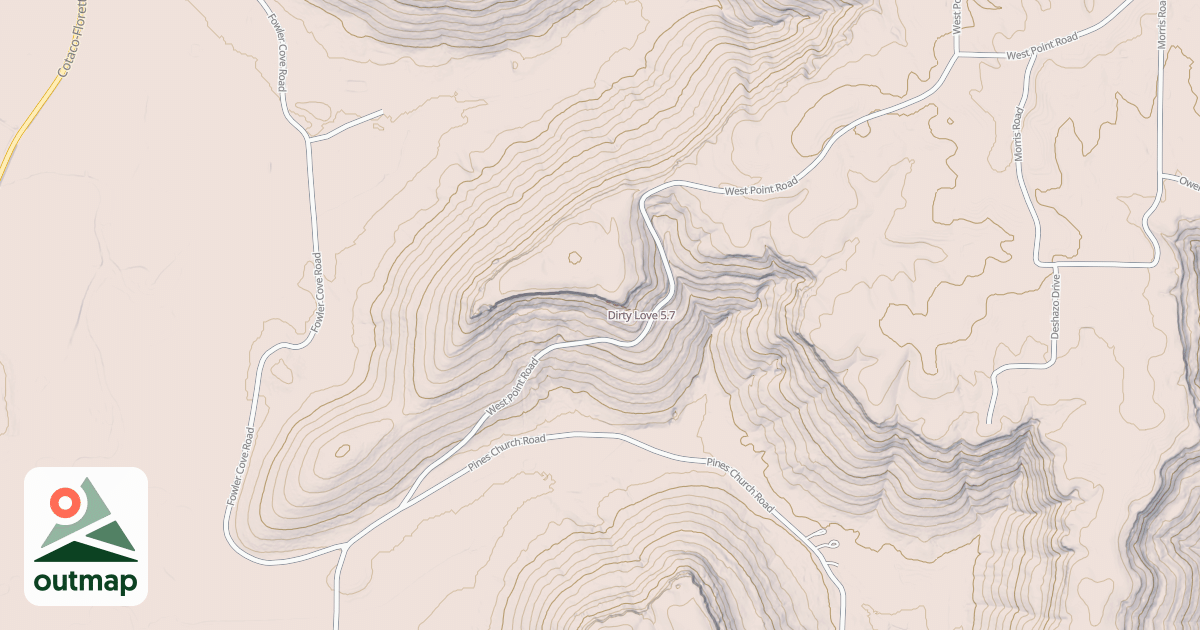 Map of Dirty Love in Morgan