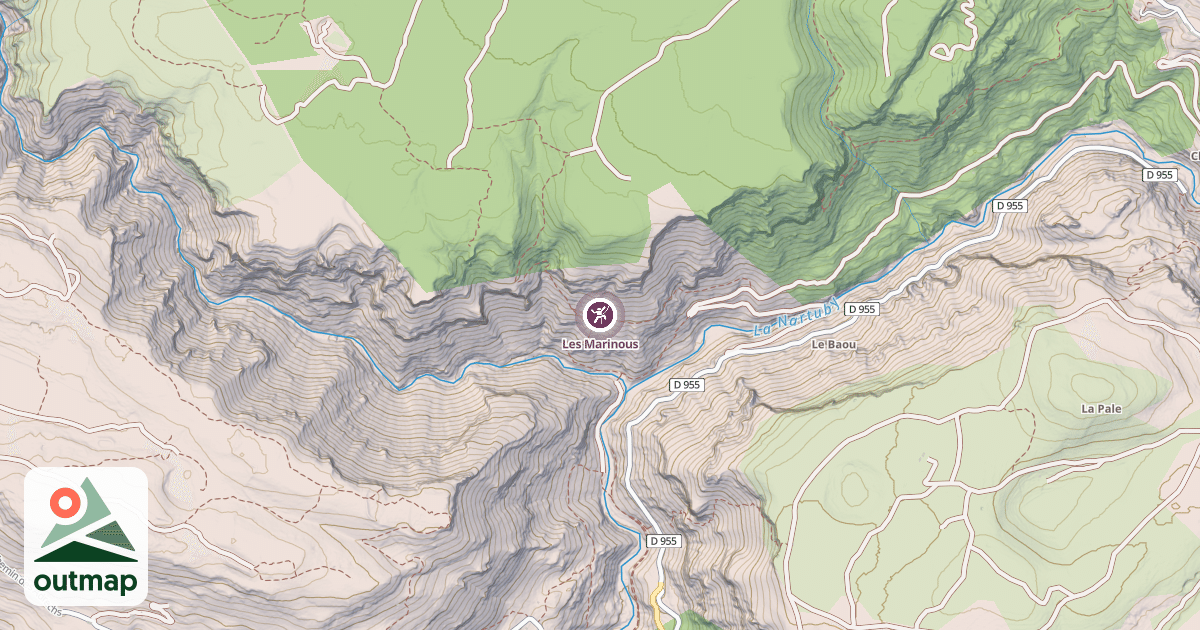 Map of Les Marinous