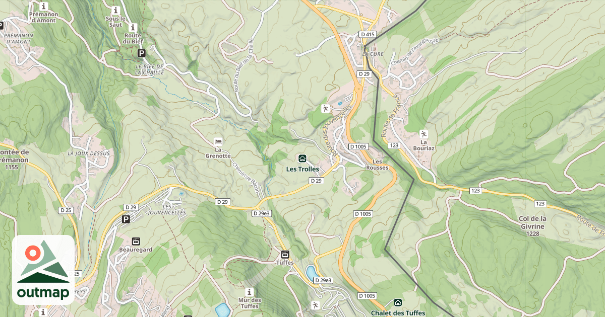 Map of Les Trolles