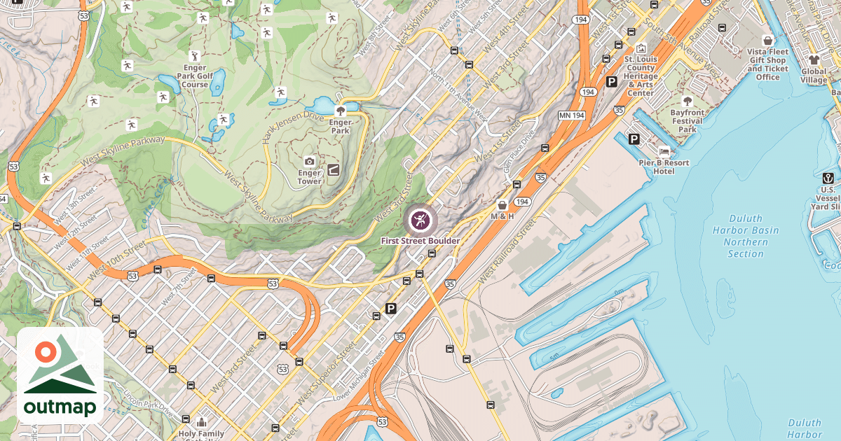 Map of First Street Boulder