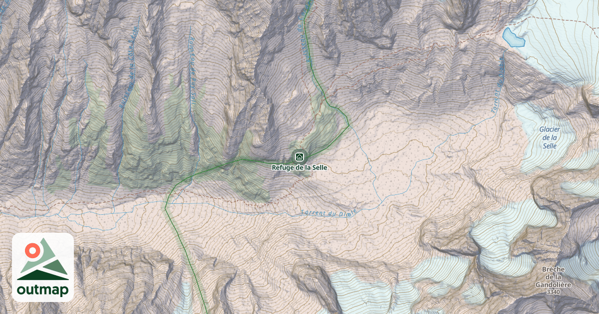Map of Refuge de la Selle