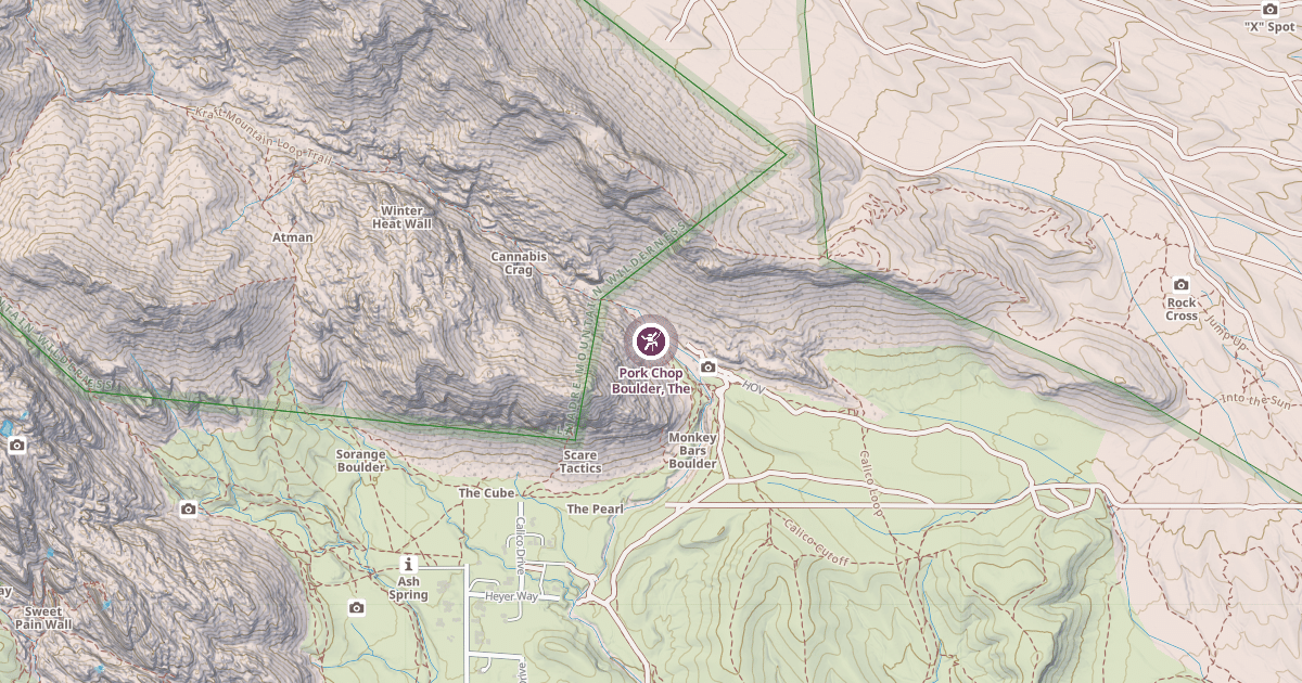 Map preview of Pork Chop Boulder, The
