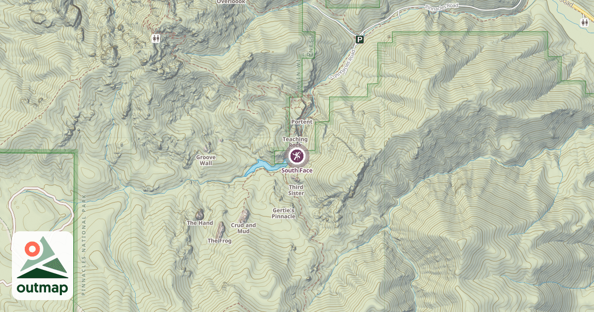 Map of South Face