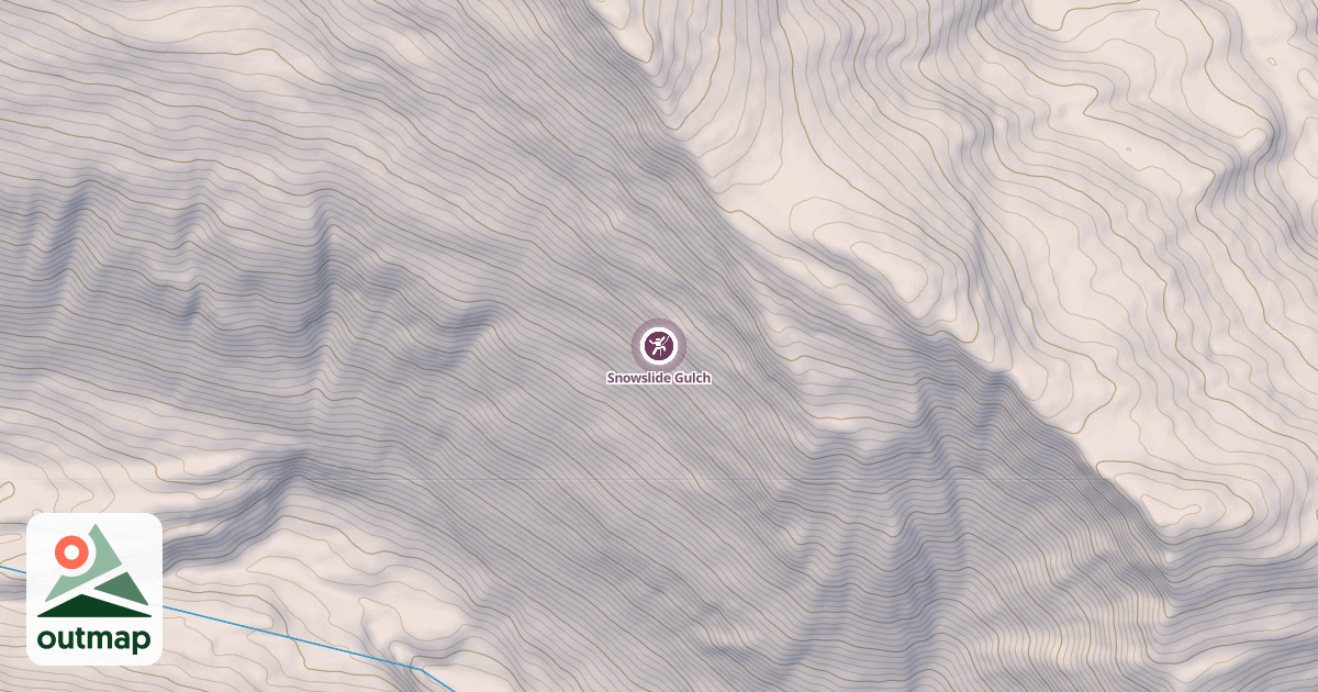 Map of Snowslide Gulch