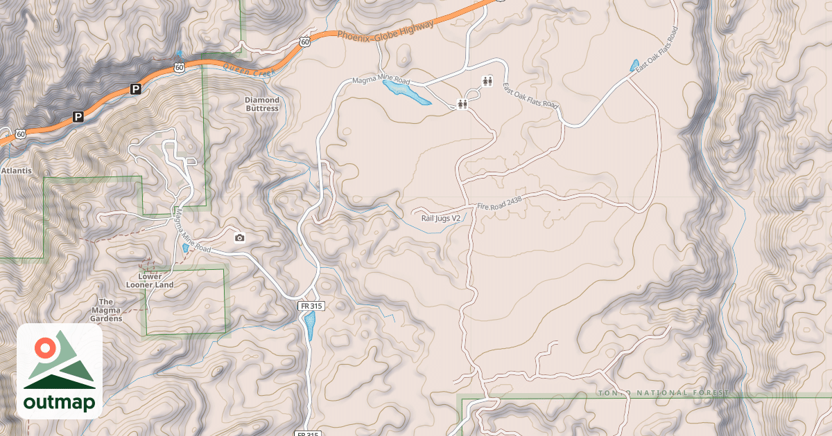 Map of Rail Jugs