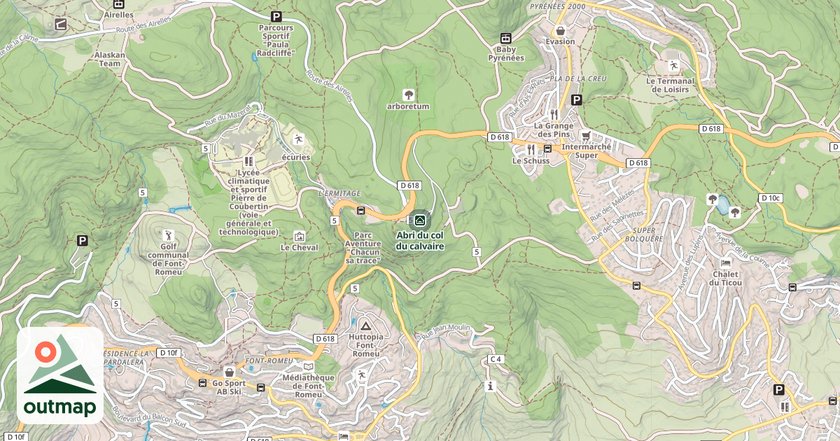 Map of Abri du col du calvaire