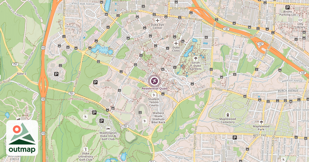 Map of Residential Quad