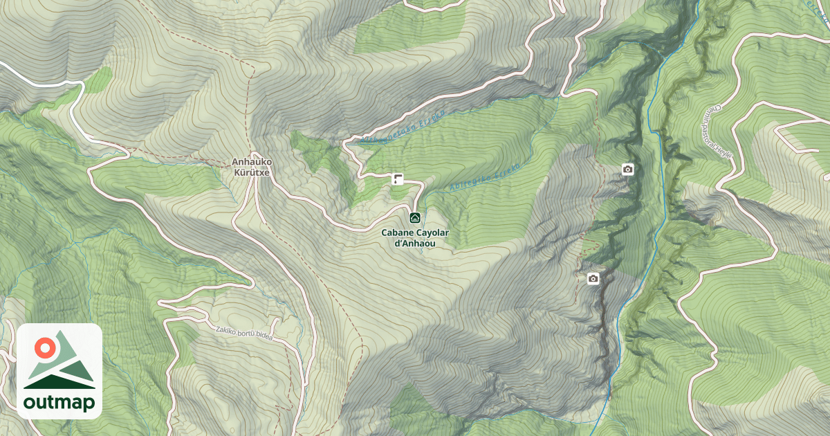 Map of Cabane Cayolar d’Anhaou
