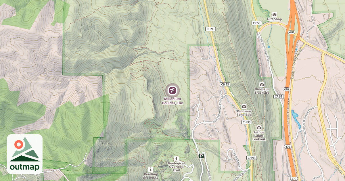 Map of Millenium Boulder, The