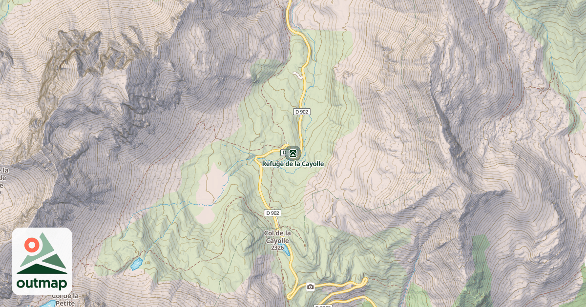 Map of Refuge de la Cayolle