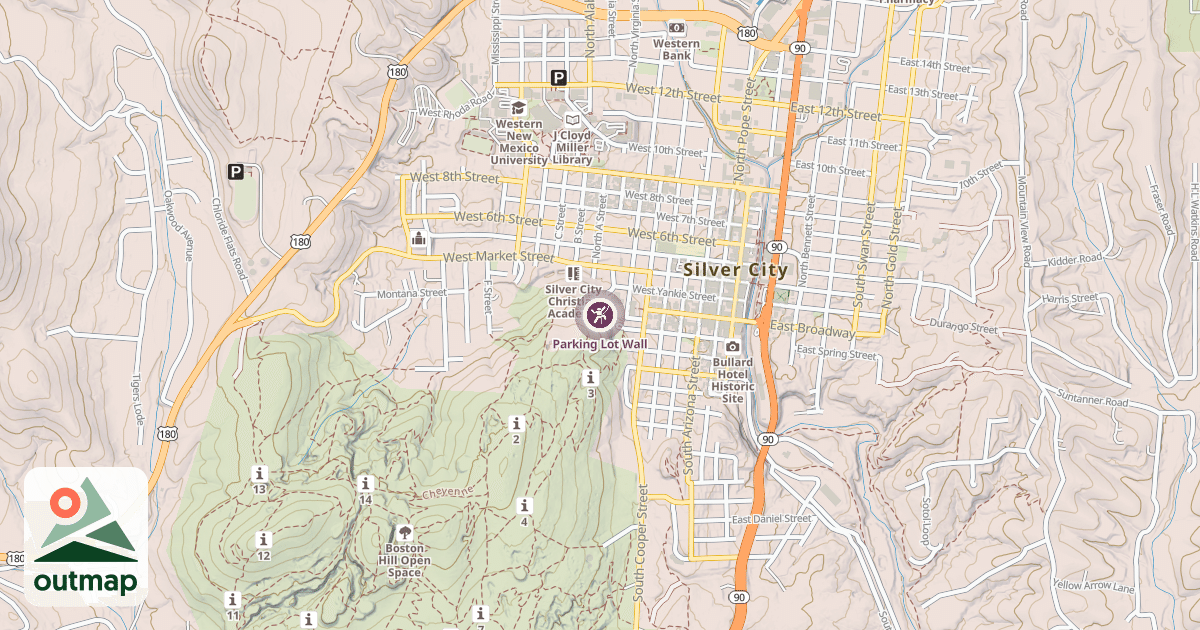 Map of Parking Lot Wall