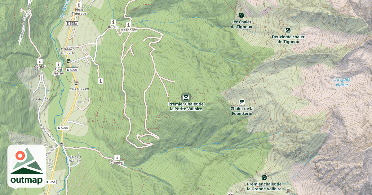 Map of Premier Chalet de la Petite Valloire