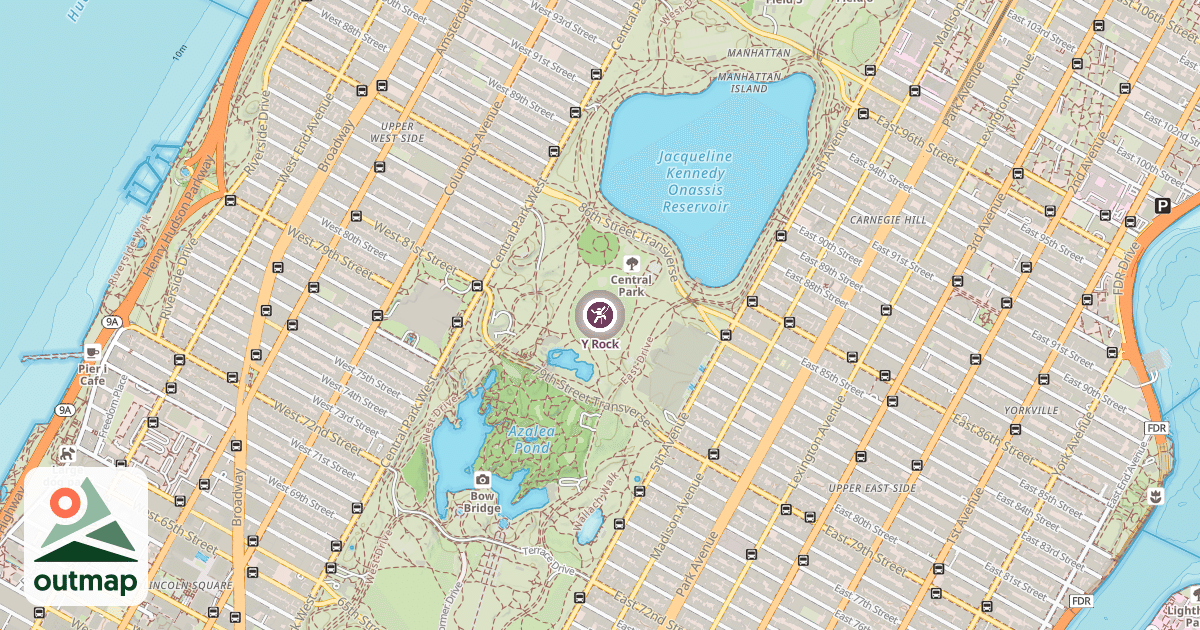 Map of Y Rock