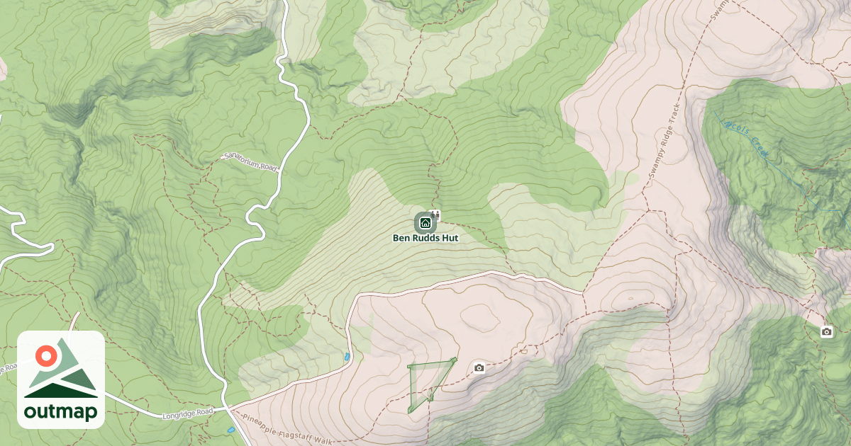 Map of Ben Rudds Hut