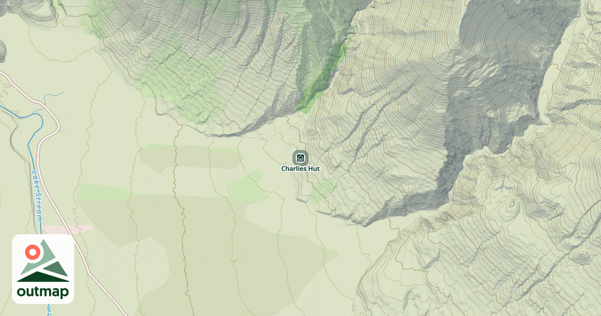 Map of Charlies Hut