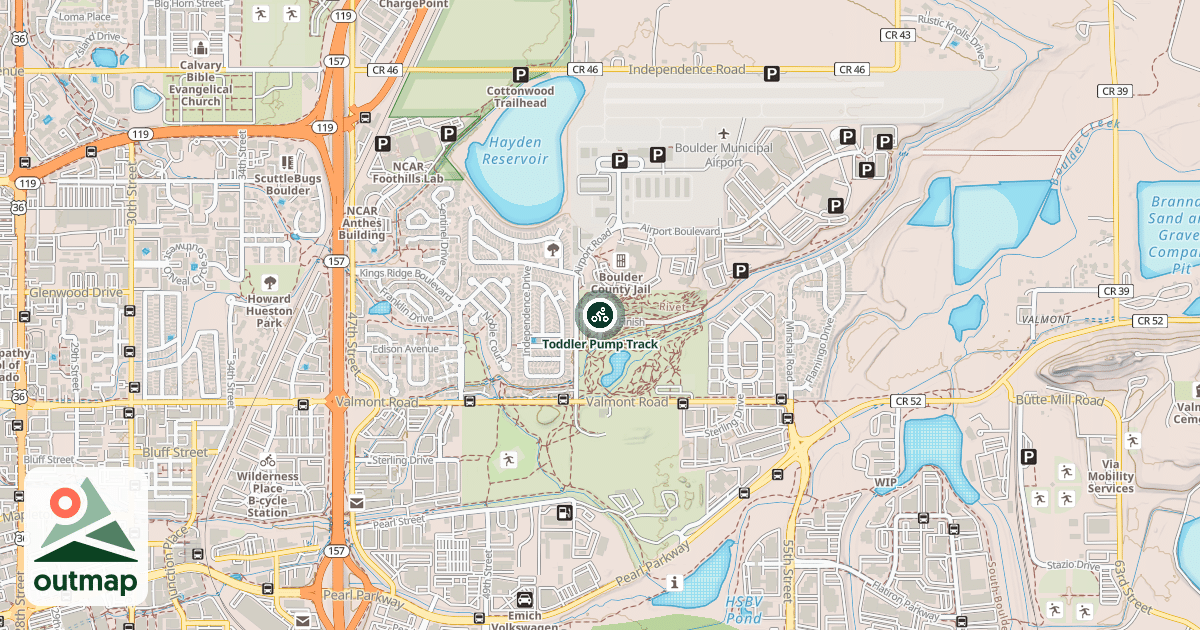 Map of Toddler Pump Track
