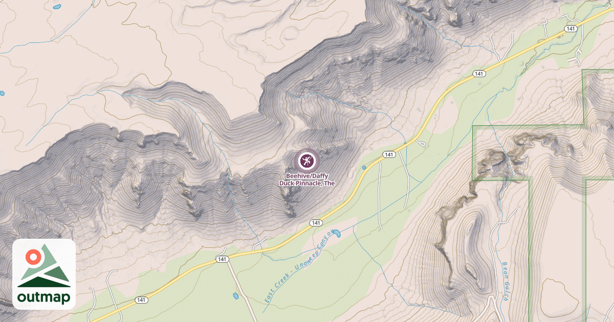 Map of Beehive/Daffy Duck Pinnacle, The