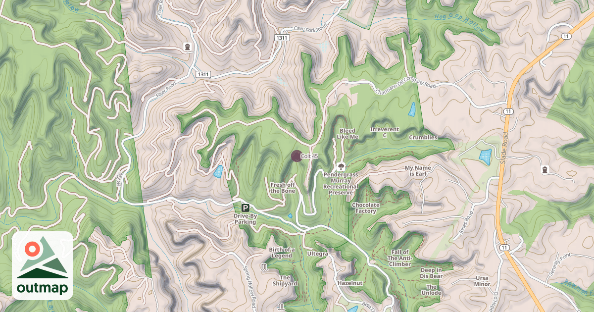 Map of Colt 45