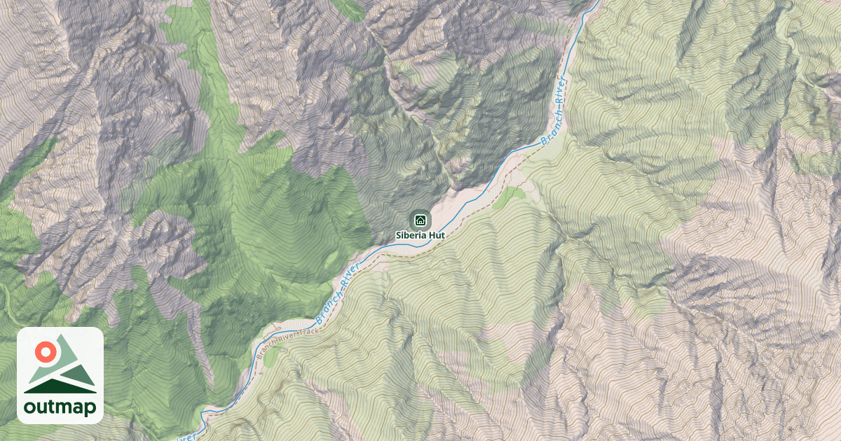 Map of Siberia Hut