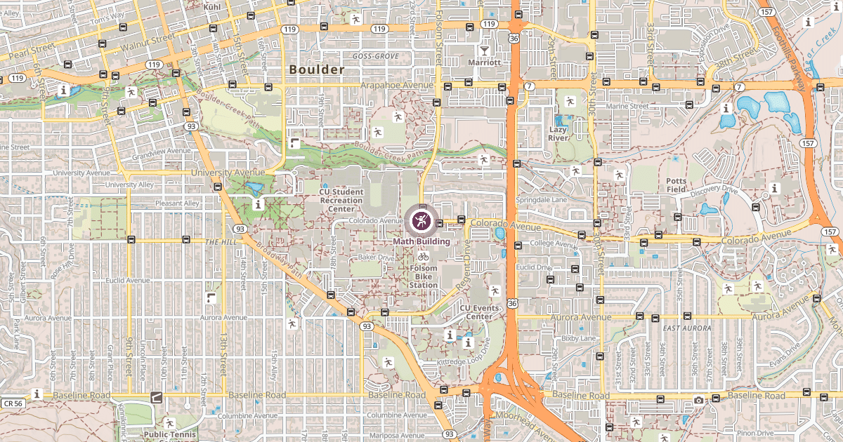 Map preview of Math Building