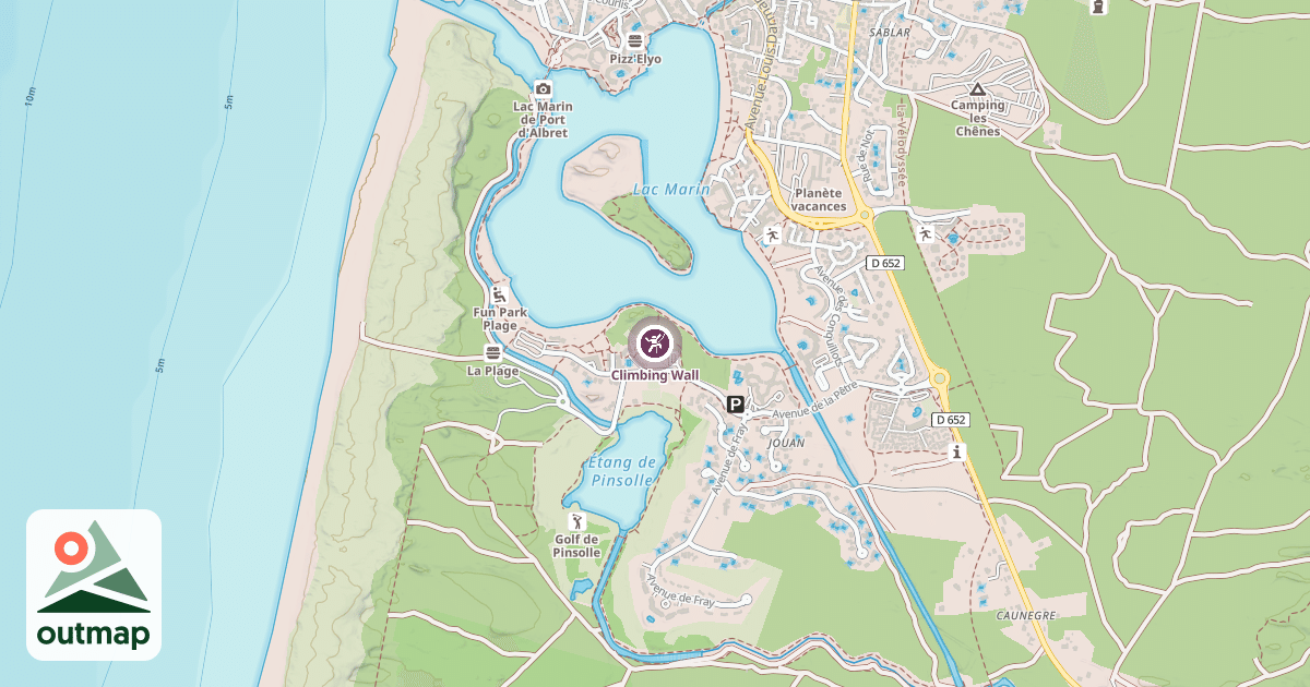 Map of Climbing Wall