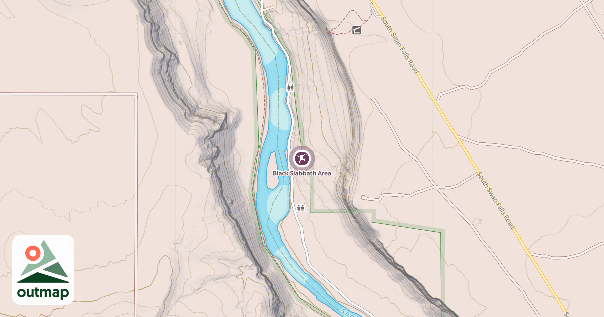 Map of Black Slabbath Area