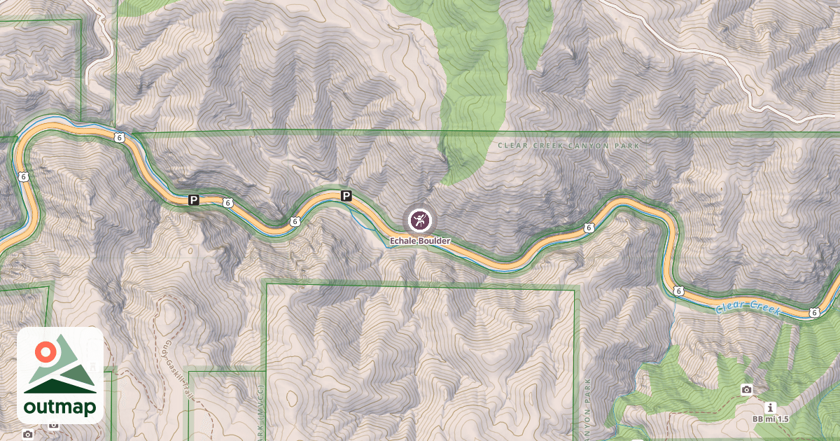 Map of Echale Boulder