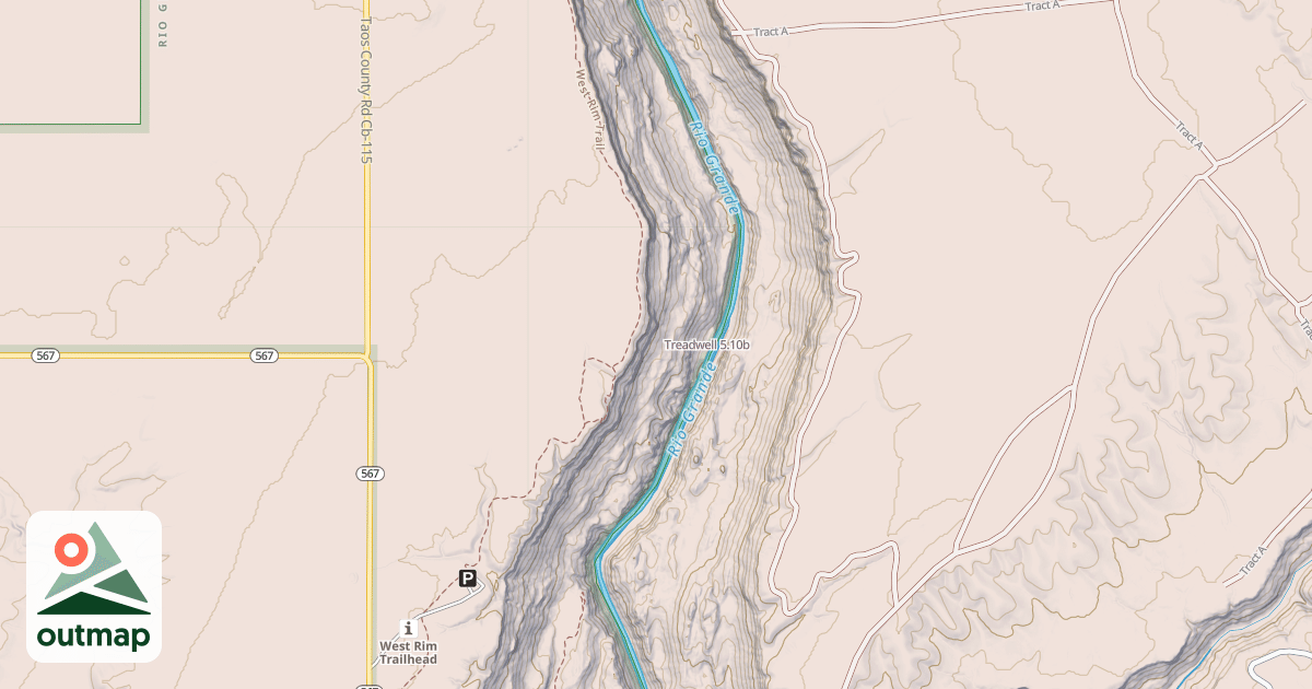 Map of Treadwell