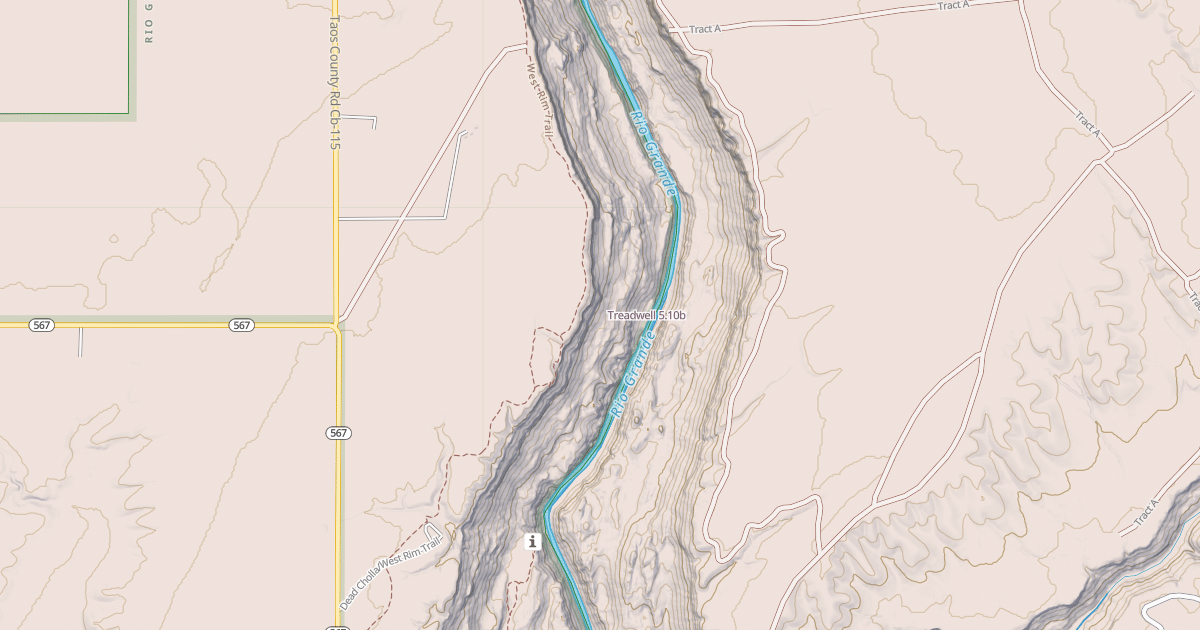 Map preview of Treadwell