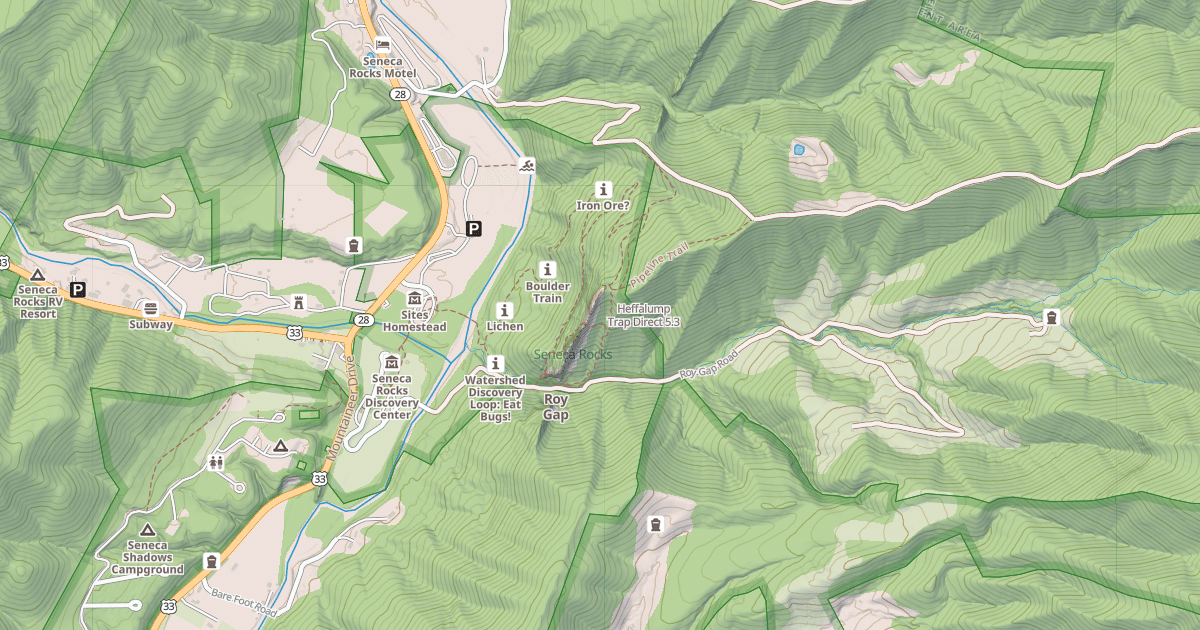 Map preview of Heffalump Trap Direct