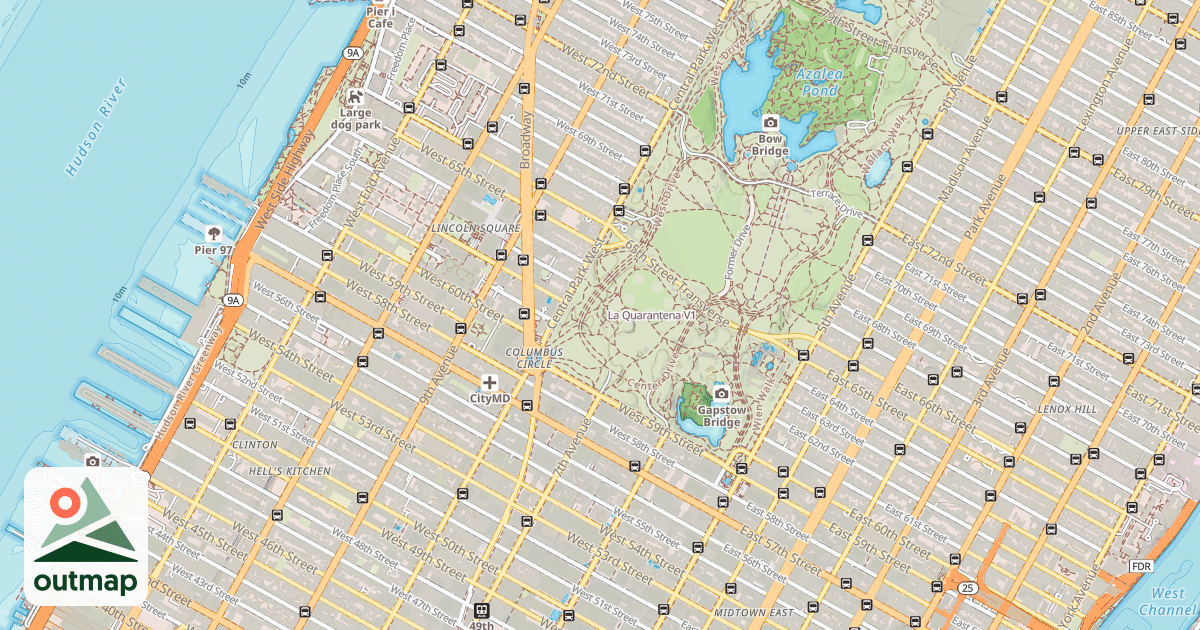 Map of La Quarantena in New York